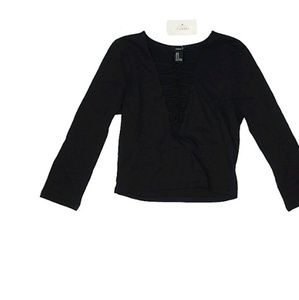 Forever 21 crop top long sleeve shirt